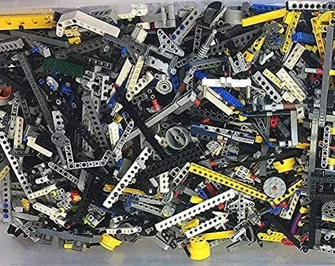 Lego Technic 4 Pound Bulk Lot Parts Pieces 4 Lbs Pounds Nxt Beams Gears Toys