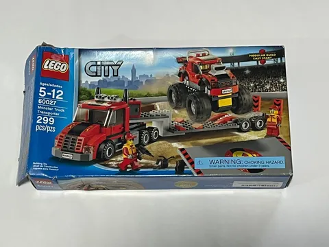 Lego City Monster Truck Transporter Set ~Open Box Incomplete Set~ 60027