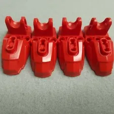 LEGO 90661 Foot with Ball Socket Hero Factory Red x4 Genuine