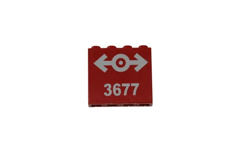 Lego® TRAIN Railway 9V RC 3677 Side Panel for Cargo Engine RED