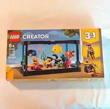 LEGO Creator 3 in 1 Fish Tank 31122 (Retired) 352 pcs 8+ Complete Set (Box)