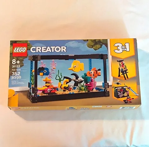 LEGO Creator 3 in 1 Fish Tank 31122 (Retired) 352 pcs 8+ Complete Set (Box)