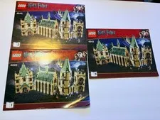LEGO Harry Potter 4842 Hogwarts Castle Three Book Set Instruction Manual Only