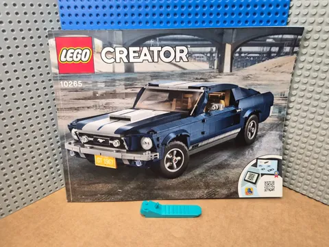 LEGO Creator Expert #10265 - Ford Mustang - MANUAL ONLY -Creases/Tear on Binding