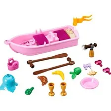 LEGO Pink Boat with Oars Pink Fishing Gear Rowboat Camping 41052 New