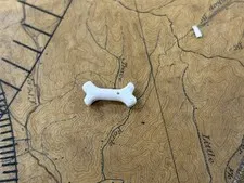 LEGO White Dog Bone Accessory Piece Part 92691 Animal Pet Minifigure Food