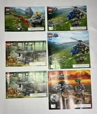 LEGO Jurassic World Manuals Lot 75926 75927 75928 75929 Instruction Books Only