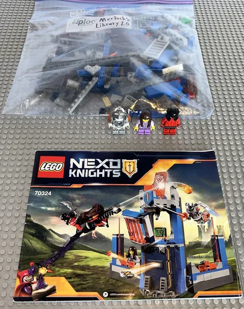Lego 70324 Merlocks Library 2.0 Complete Set With Minifigures Book