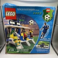 LEGO 3403 Fans Grandstand with Scoreboard NEW Sports Soccer Futbol Vtg 2000 Set