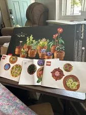 EMPTY BOX ONLY & Booklets Lego Tiny Plants Botanicals 10329.  NO LEGO