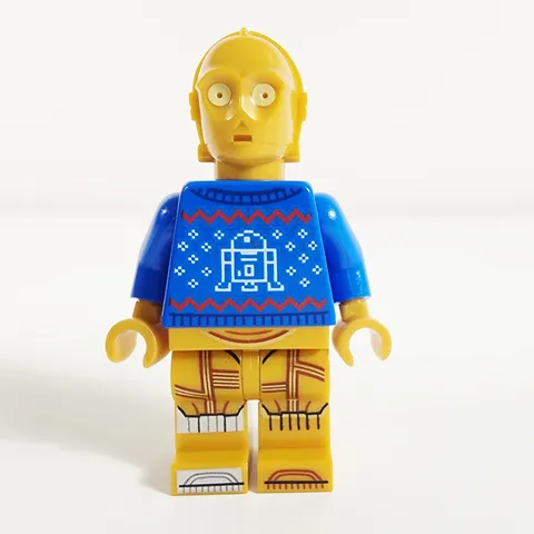 Lego C-3PO Minifigure Holiday Sweater Star Wars 75340 sw1238