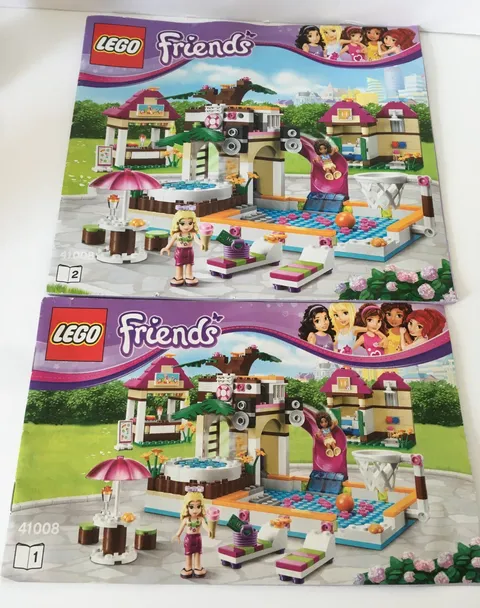 Lego Friends 41008 Instruction Manuals 1 & 2 Only Heartlake City Pool