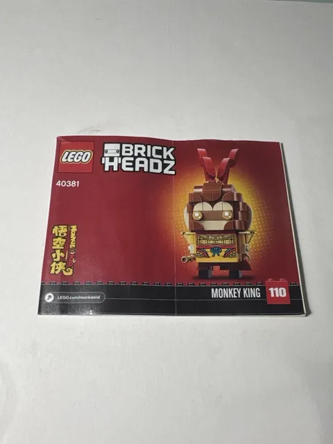 LEGO 40381 BRICKHEADZ: Monkey King INSTRUCTIONS ONLY