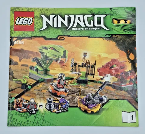 LEGO Ninjago Spinner Battle Arena 9456 INSTRUCTION BOOKLET Vol 1 MANUAL ONLY