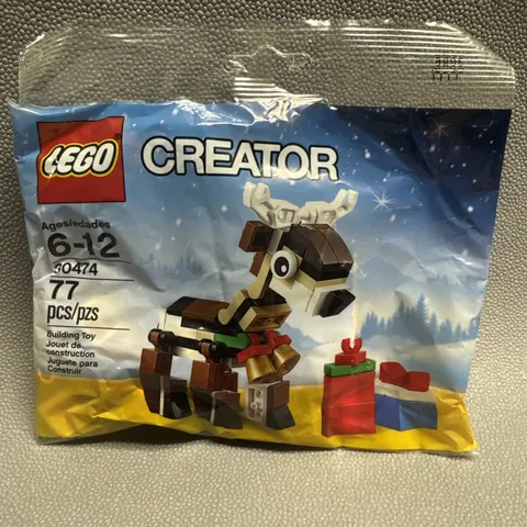 LEGO 30474 Creator Reindeer Polybag New Holiday Christmas 77pc Stocking Stuffer