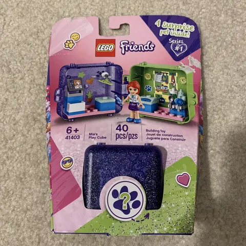 LEGO Friends Mia's Play Cube 41403 Toy Building Blocks Set 40 Pcs Surprise Pet