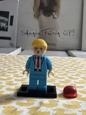 DONALD TRUMP LEGO MINIFIG maga make america great again hat president blue suit
