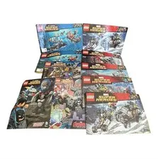 LEGO Super Heroes Instruction Manual Lot DC Marvel 6858 76017 76027 76030 76036