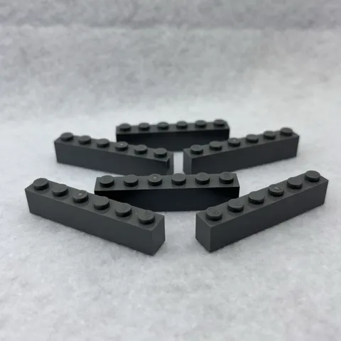 LEGO 3009 Dark Bluish Gray Brick 1 x 6 (x6)