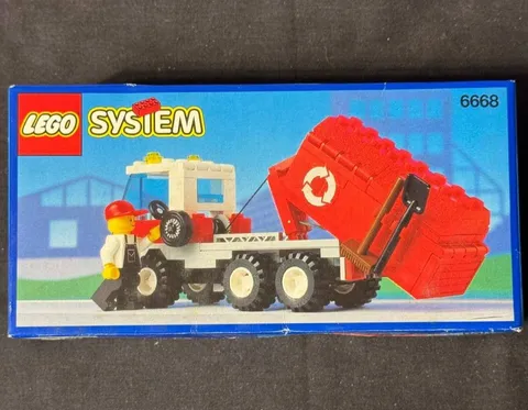 LEGO System 6668 Recycle Truck Vintage 1992 Classic Town Set NIB Sealed 1992
