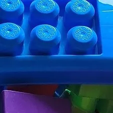 MEGA BLOX Bricks Stackable Plastic Bricks & Blocks Multicolor Box WITH WAGON