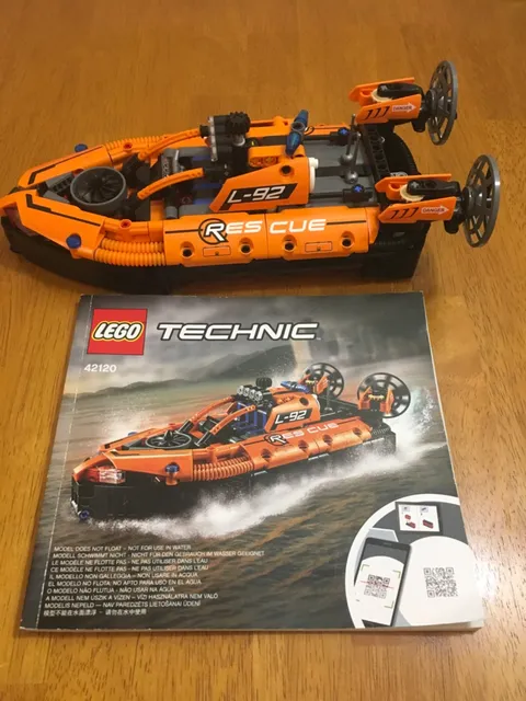 LEGO TECHNIC 42120 RESCUE HOVERCRAFT 100% Complete w/all correct decals & pieces