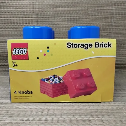 LEGO Box Blue Storage Brick 5001383 Stackable Container 4 Knobs Studs 2x2 New