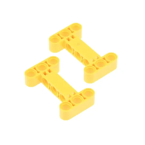 2x LEGO Technic Connector 3x5 Yellow H-Form Auto Star Wars 6259054 14720