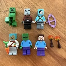LEGO Minecraft Minifigure Lot