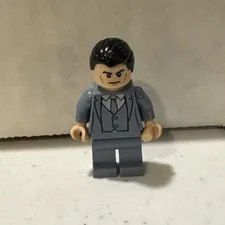 LEGO Bruce Wayne Sand Blue Suit minifigure 6860 Super Heroes DC Sh0026 sh026