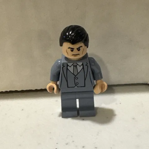 LEGO Bruce Wayne Sand Blue Suit minifigure 6860 Super Heroes DC Sh0026 sh026