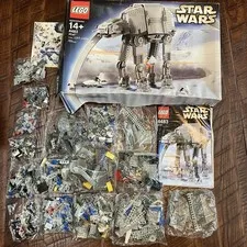 Lego Star Wars AT-AT 4483 Black, Sealed Bags, 2003 Complete but damaged box