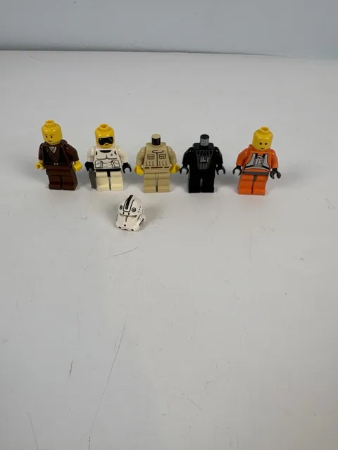 LEGO STAR WARS USED LOT Rebel Pilot, Darth Vader, Rebel Technician, Anakin READ