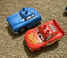 Lego Duplo Pixar Cars LIGHTNING McQUEEN Red & Doc Hudson Hornet Lot