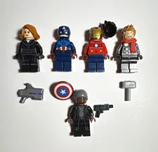LEGO Marvel Super Heroes Minifigure Lot of 5 w/ Accessories