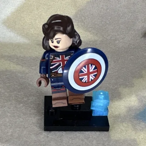 LEGO Marvel What If...? Captain Carter Minifigure w/ Shield & Base