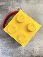 LEGO Brick Storage Box With Handle Yellow Target Limited Edition Toy Case New