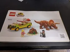 LEGO Triceratops Research 76959 Jurassic Park Illustrated Instruction Manual