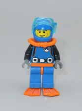 LEGO Deep sea diver orange blue minifigure Collectible Series 1 CMF complete