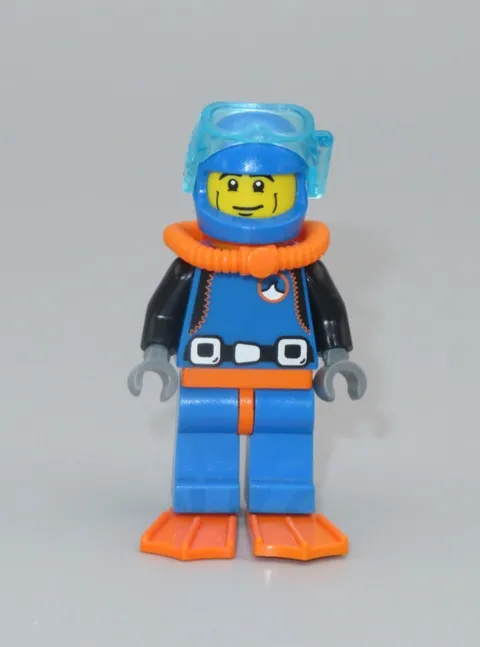 LEGO Deep sea diver orange blue minifigure Collectible Series 1 CMF complete