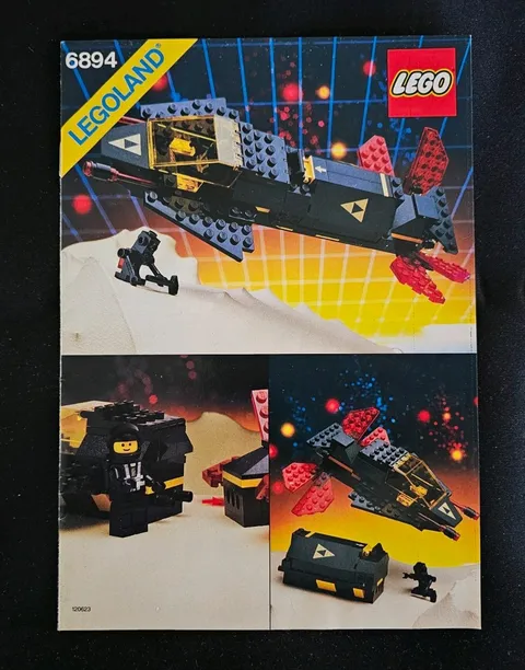 LEGO Legoland 6894 Blacktron Invader Space 1987 Manual