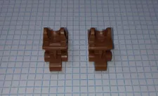 2 Bionicle Lego 41668 in Brown Foot Feet with Ball Joint Socket Lego IRL WYSIWYG