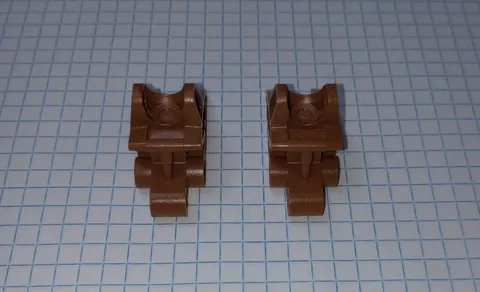 2 Bionicle Lego 41668 in Brown Foot Feet with Ball Joint Socket Lego IRL WYSIWYG