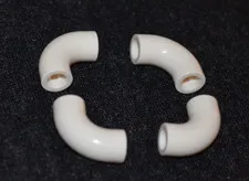 (4) 2x2 White Rounded Corner Cylinder / Pipe Bricks ~ NEW Lego Parts
