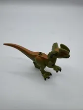 LEGO Dilophosaurus Dinosaur Figure Green Brown Jurassic World