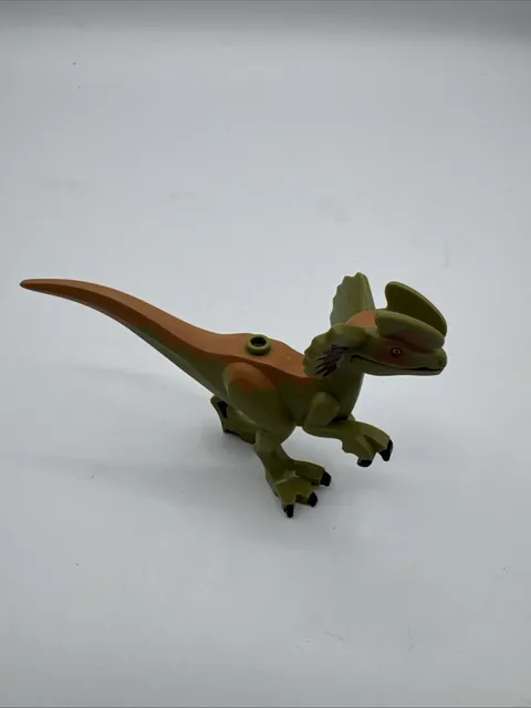 LEGO Dilophosaurus Dinosaur Figure Green Brown Jurassic World