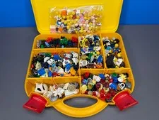 HUGE LEGO MINIFIG MINIFIGURES MINI FIG LOT PARTS PIECES HEAD TORSO LEGS + CASE
