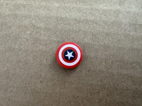 LEGO 2017 Marvel Red Tile 2 x 2 Captain America Star 14769pb173 For Jet 76076