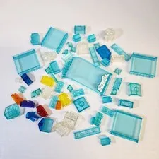 Lego Lot Mixed Misc. Translucent Bricks/Parts/Replacements
