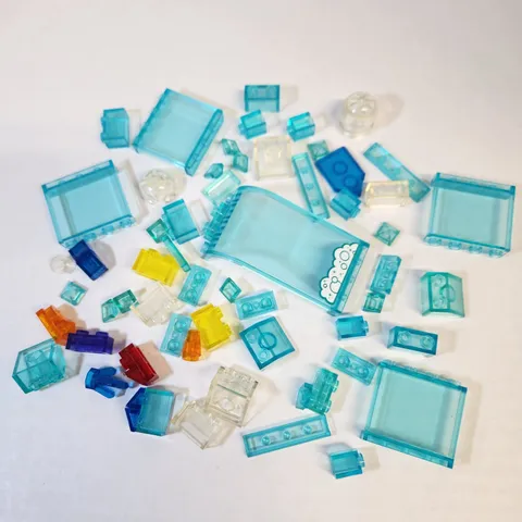 Lego Lot Mixed Misc. Translucent Bricks/Parts/Replacements